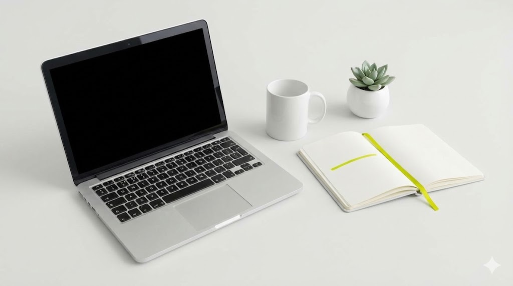 Imagen minimalista de Pautas para teletrabajar Productividad - Ana Apesteguía